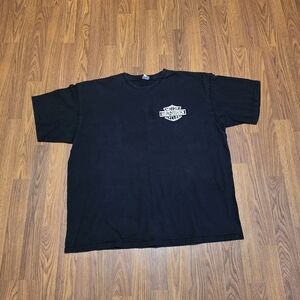 Vintage Harley Davidson Mexico Yazbek Heavy Cotton Tee XL Black & White E66